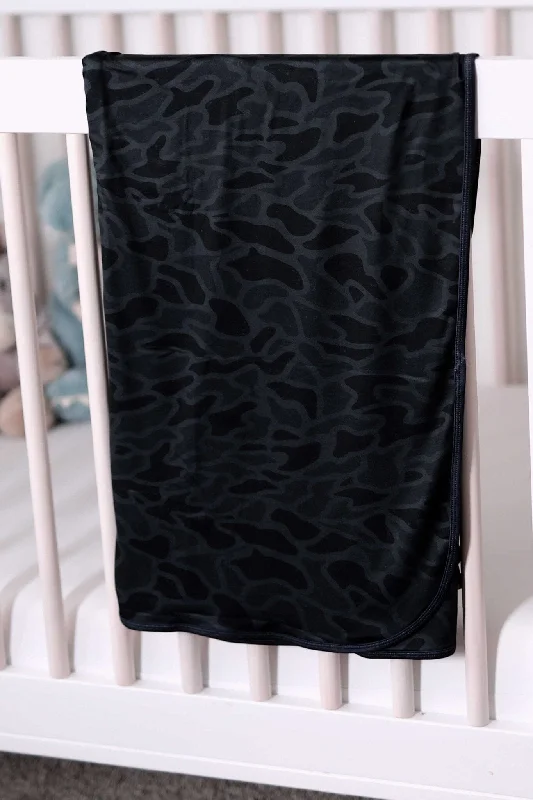 Baby Swaddle - Black Camo