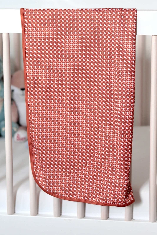 Baby Swaddle - Texas - Orange & White