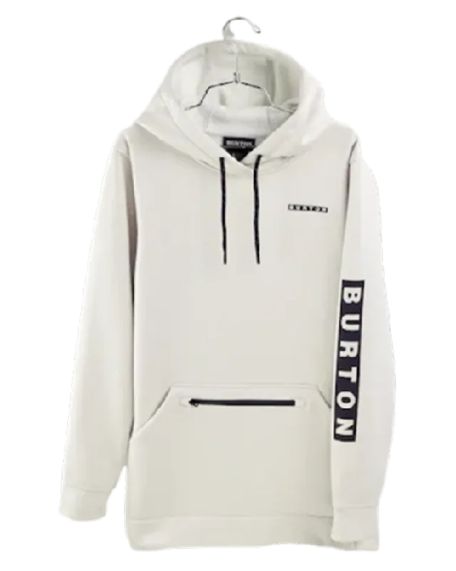 Burton Women's Oak Long Pullover Hoodie - Stout White Heather