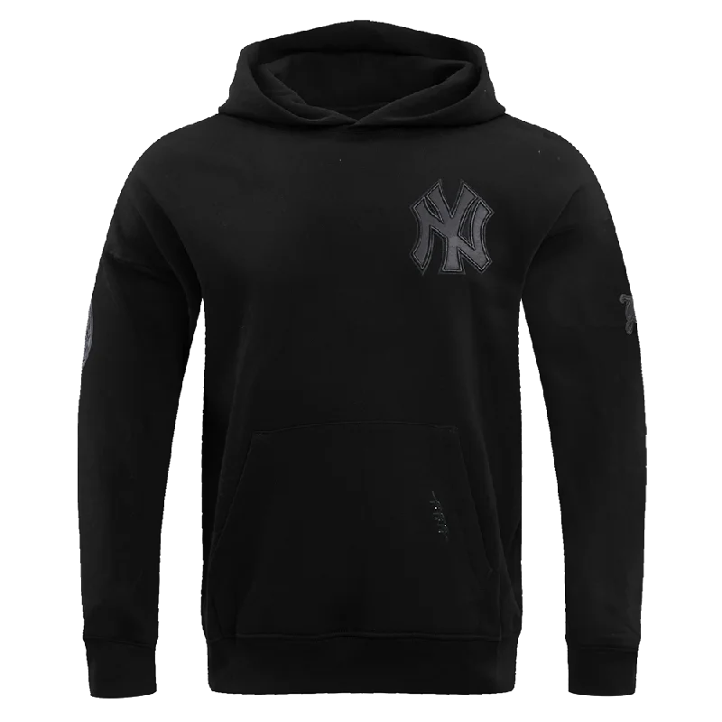 MLB NEW YORK YANKEES NEUTRAL DROP SHOULDER MEN'S PO HOODIE (BLACK)