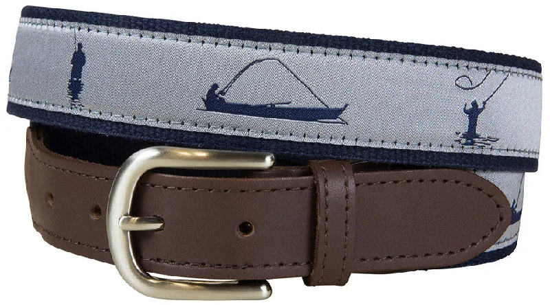 Fishing Silhouette-Navy