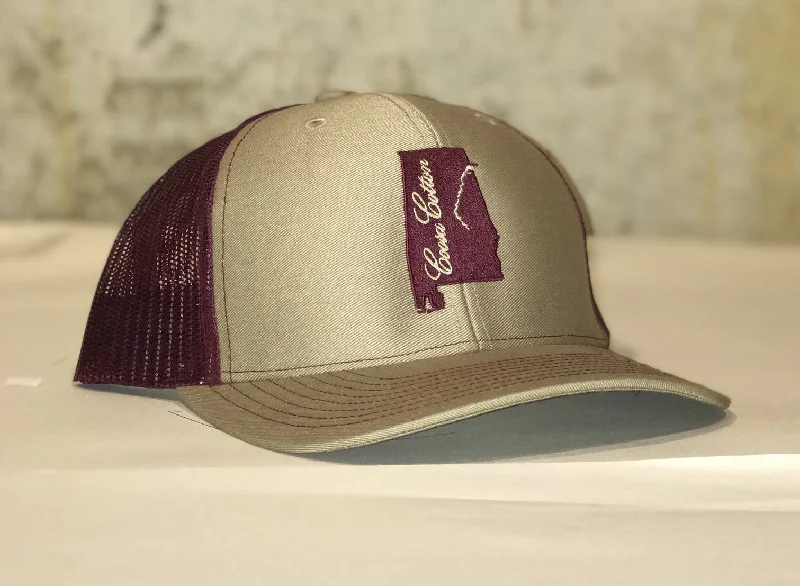 Coosa State Khaki/Burgundy