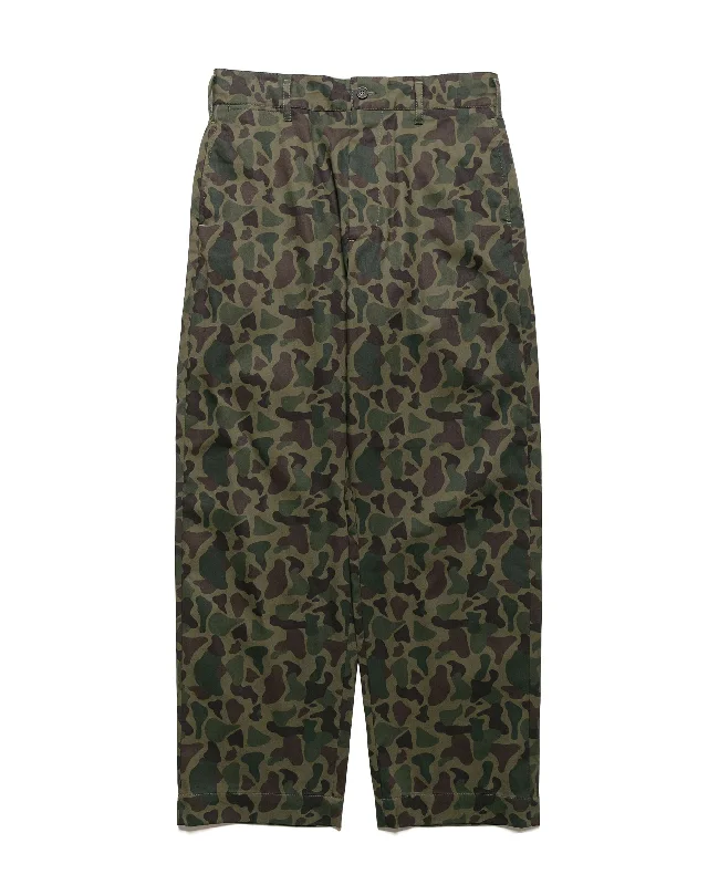 Engineered Garments Workaday Chino Pant Olive Camo 6.5oz Flat Twill