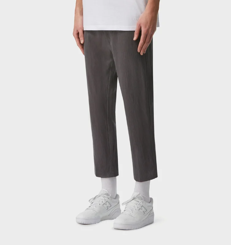 Linen Slim Kobe Pant  - Charcoal