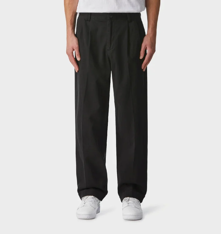 Noah Pleated Pant - Black