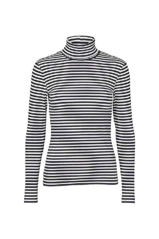 Ludmilla High-neck - Whisper White/ Black/ Black Trim