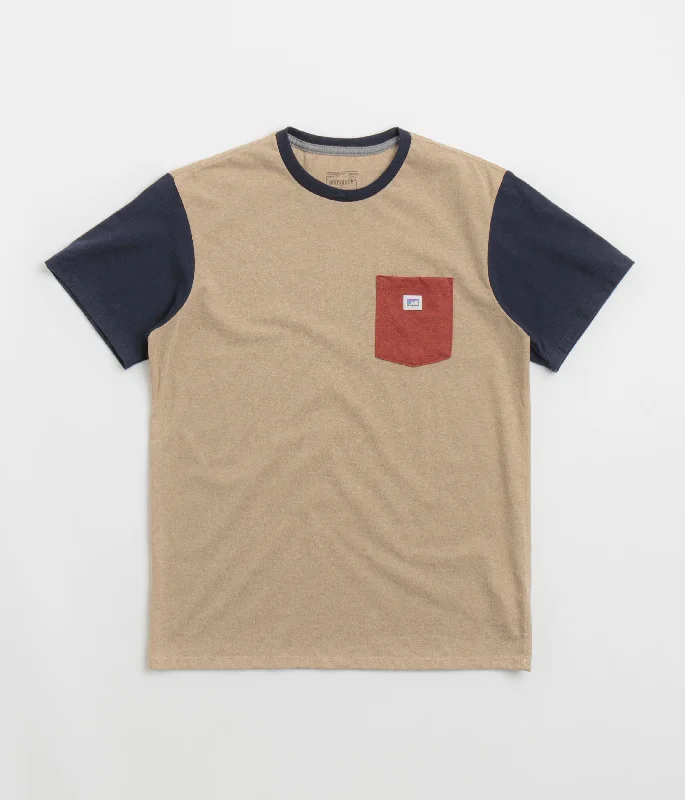 Patagonia Shop Sticker Pocket Responsibili-Tee T-Shirt - Grayling Brown