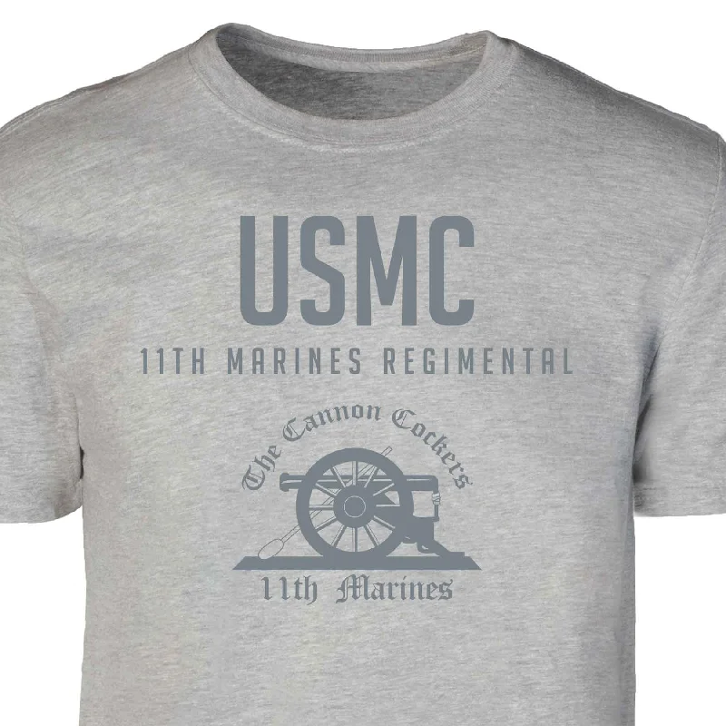 11th Marines Regimental Tonal Patch Graphic T-shirt