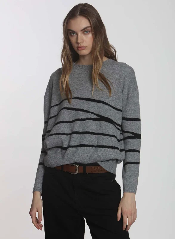 Big Sky Stripe - Grey/black