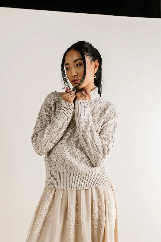 Maeve Turtleneck Sweater in Tan