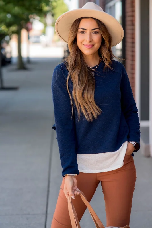 Textured Blouse Bottom Shirt