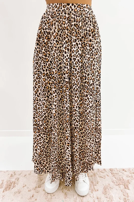 Angelina Maxi Skirt Leopard