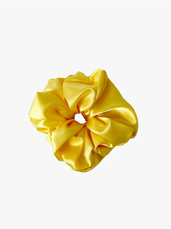 Giant Satin Scrunchie - Daffodil