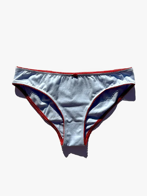 Low Rise Underwear - Baby Blue/Cherry