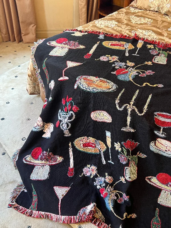 Archie Throw Blanket - Set The Table Caviar