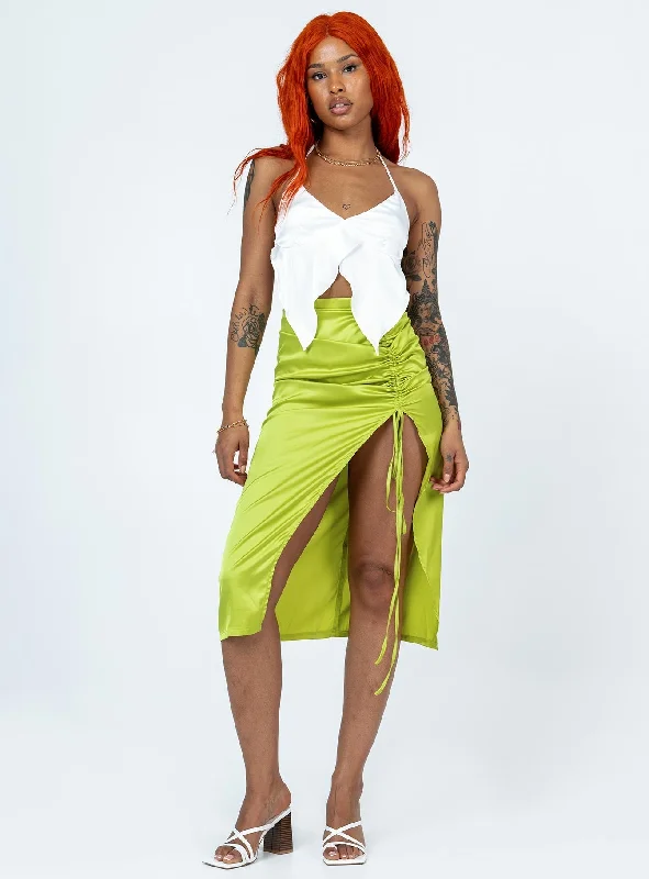 Siesta Midi Skirt Green