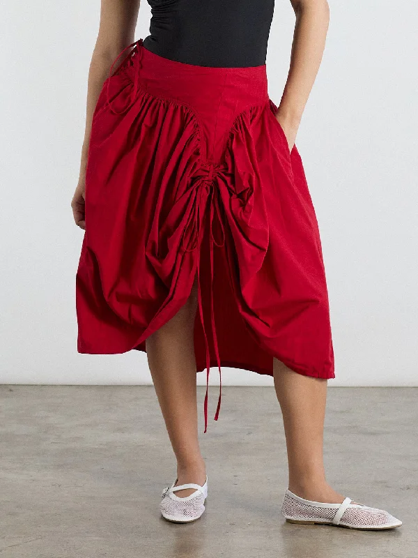 Tulip Skirt - Garnet