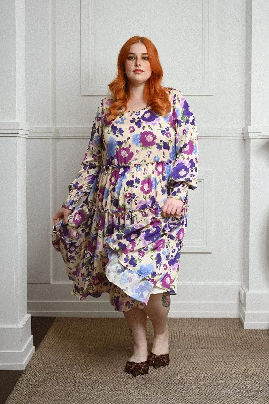 Isabella Dress - Purple Floral