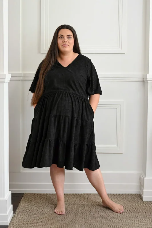 Teri Towel Dress - Black